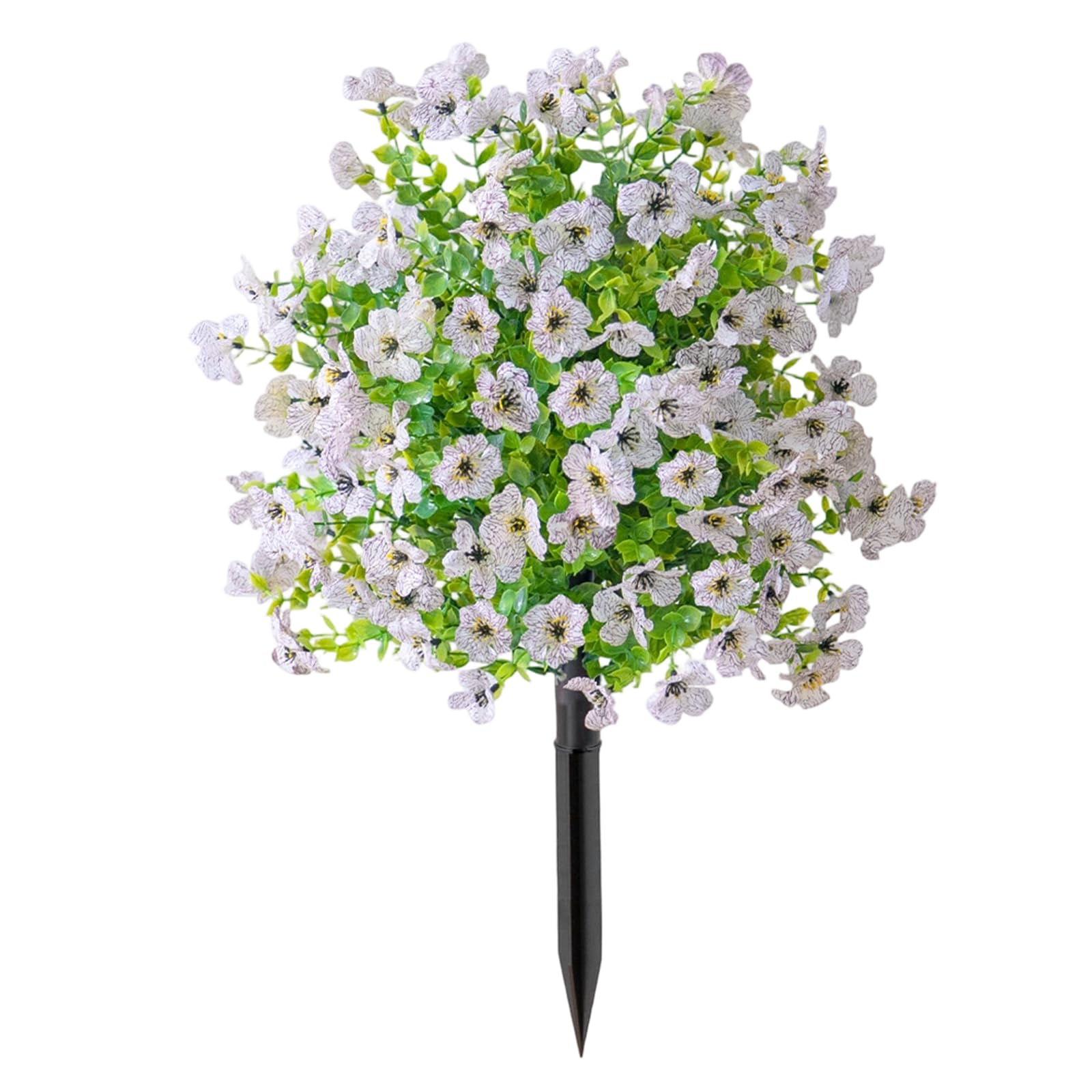 JSGHGDF Artificial Flower Plant with Ground Stake for Outdoor Realistic Fake Flower Stake for Garden Patio Front Porch and Yard Realistic Blossomy Yard Ornament