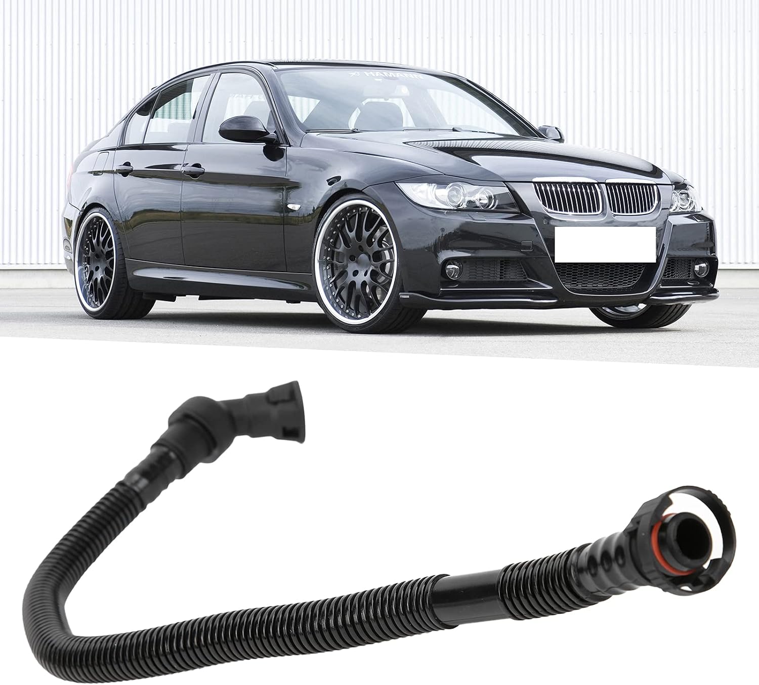Crankcase Breather Hose, 11157533346 OEM Replacement for BMW Z4 E82/E85/E87/E88/E90/E91, PCV Ventilation Tube for N52/N54 Engines