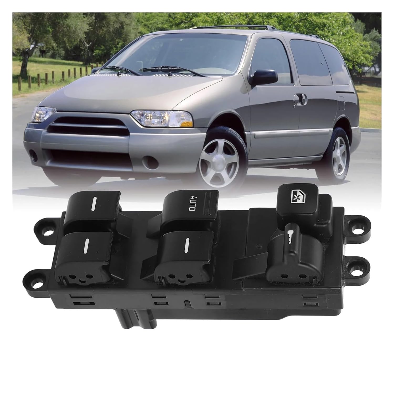 Master Power Window Switch 254017B212 Left Driver Side Sensitive Electric Master Window Switch Compatible with Quest 1999 to 2002