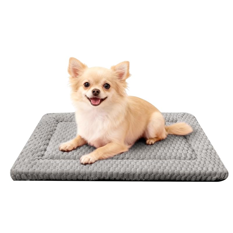 Tapete para Cama de Cães Fogkiss Reversível, Leve e Lavável, Cinza-claro, 1 unidade