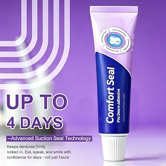 Comfort Seal Pro Denture Adhesive, Thermoplastic Denture Adhesive, Strong and Durable Denture-Adhesive, Long Lasting