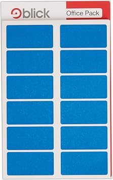 Blick Labels, Blue, Self Adhesive Stickers Office Pack, Rectangular, 25mm x 50mm, 320 Labels, for Home, Office, Family, School, Letters