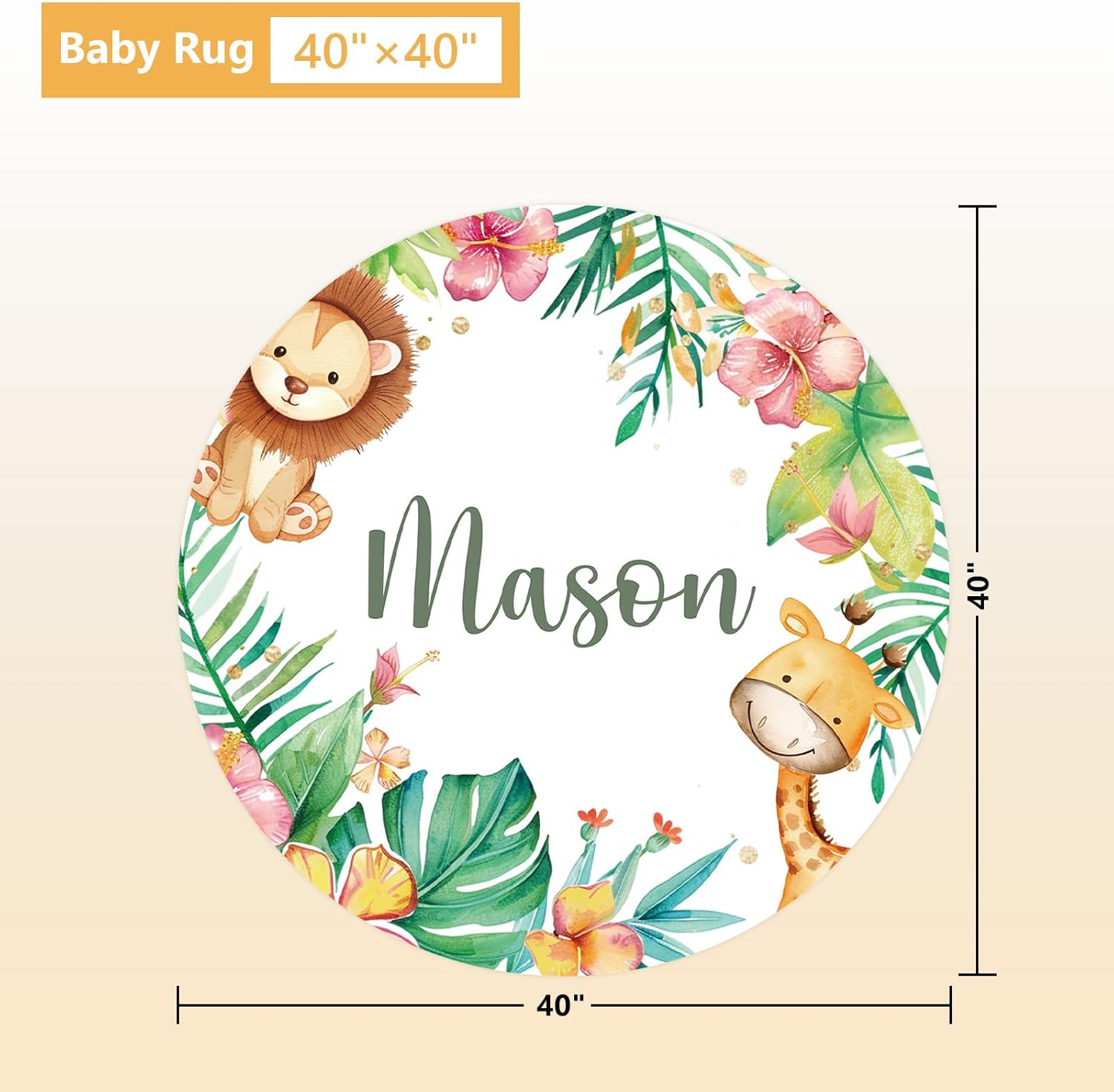 Personalized Baby Bedding Set, 5 Pcs Custom Name Baby Crib Sets, Safari Animal Crib Bedding Set for Baby Boys Girls, Double Layer Flannel Nursery Bedding Set, Toddlers Infants Customized Gifts Forest Animals Green image 5 of 8 B0DY153FW1