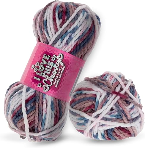 Miniatura 9 de I Love This - Hilo grueso y voluminoso para tejer y tejer, madeja de hilo suave, 109 yardas de hilo 100% acrílico para mantas de ganchillo,