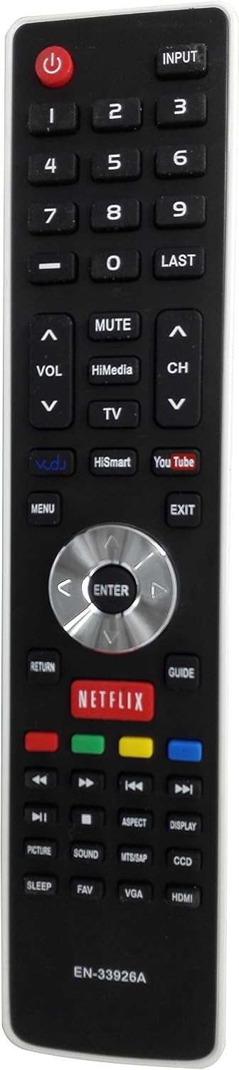 New EN-33926A EN33926A Replace Remote Fit for Hisense EN-33926A 32K366W 40K366WB 32K20DW 32K20W 40H5 50K610GWN 55K610GWN XV5849 32H5B 40H5B 40K366WN 48H5 50H5B 50H5G 50H5GB EN33925A