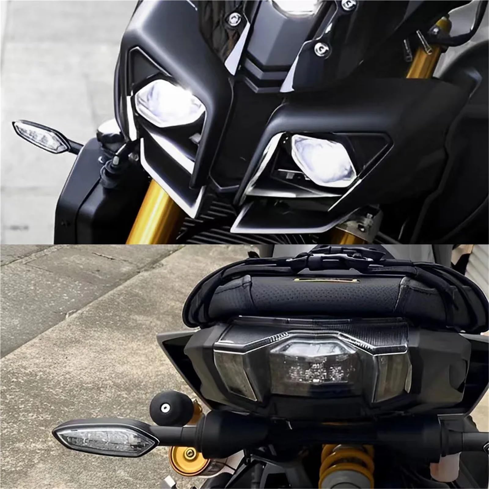 Kierunkowskaz LED motocyklowy kierunkowskaz lampa pasuje do YAMAHA MT07 MT09 MT-07 MT-09 TRACER FZ-09 akcesoria(4pcs Clear)
