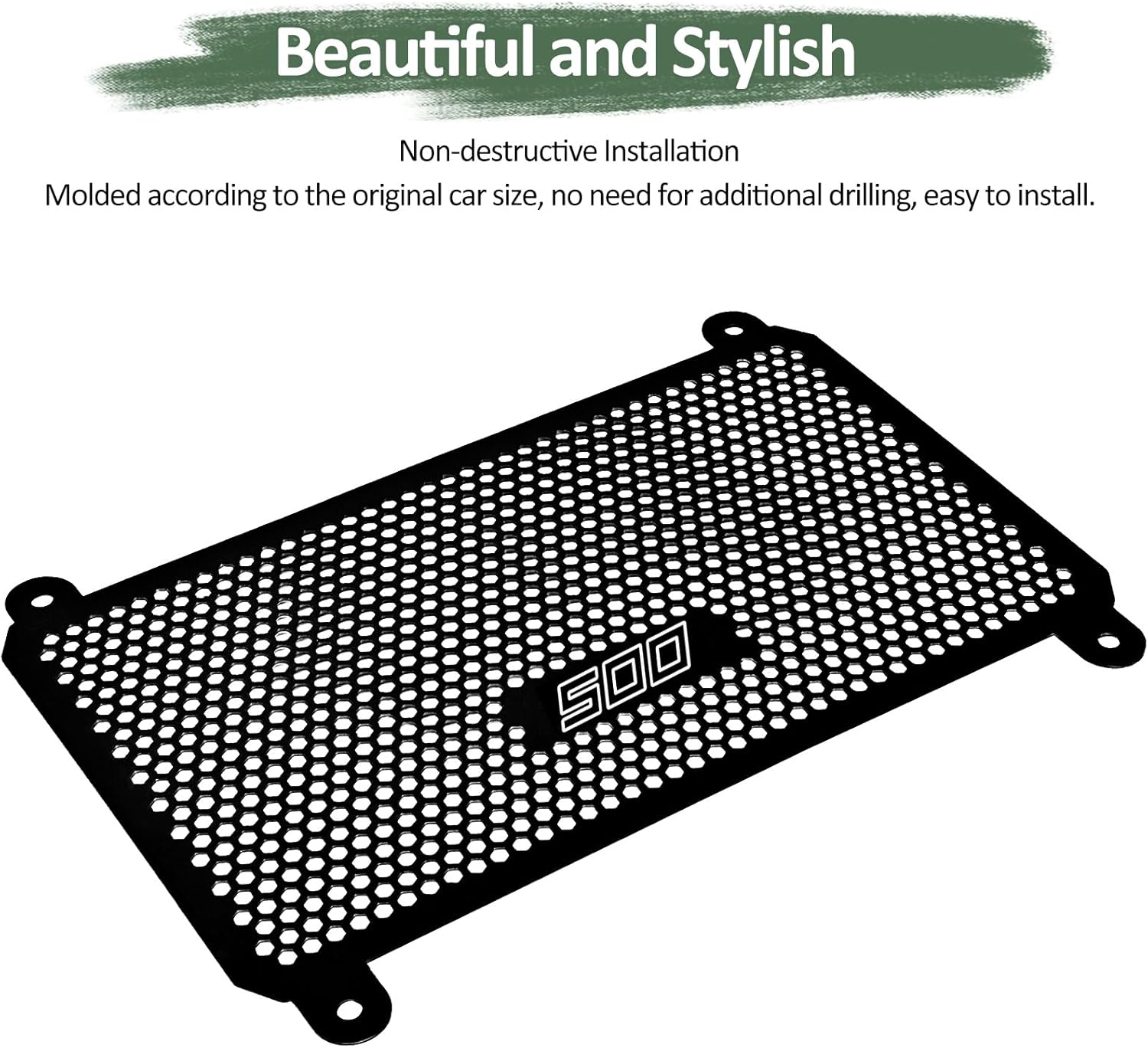 Radiator Cover Grille Guard for Kawasaki Z500 Ninja500 SE ABS 2024+ Eliminator 500 2024 2025 (Ninja 500)