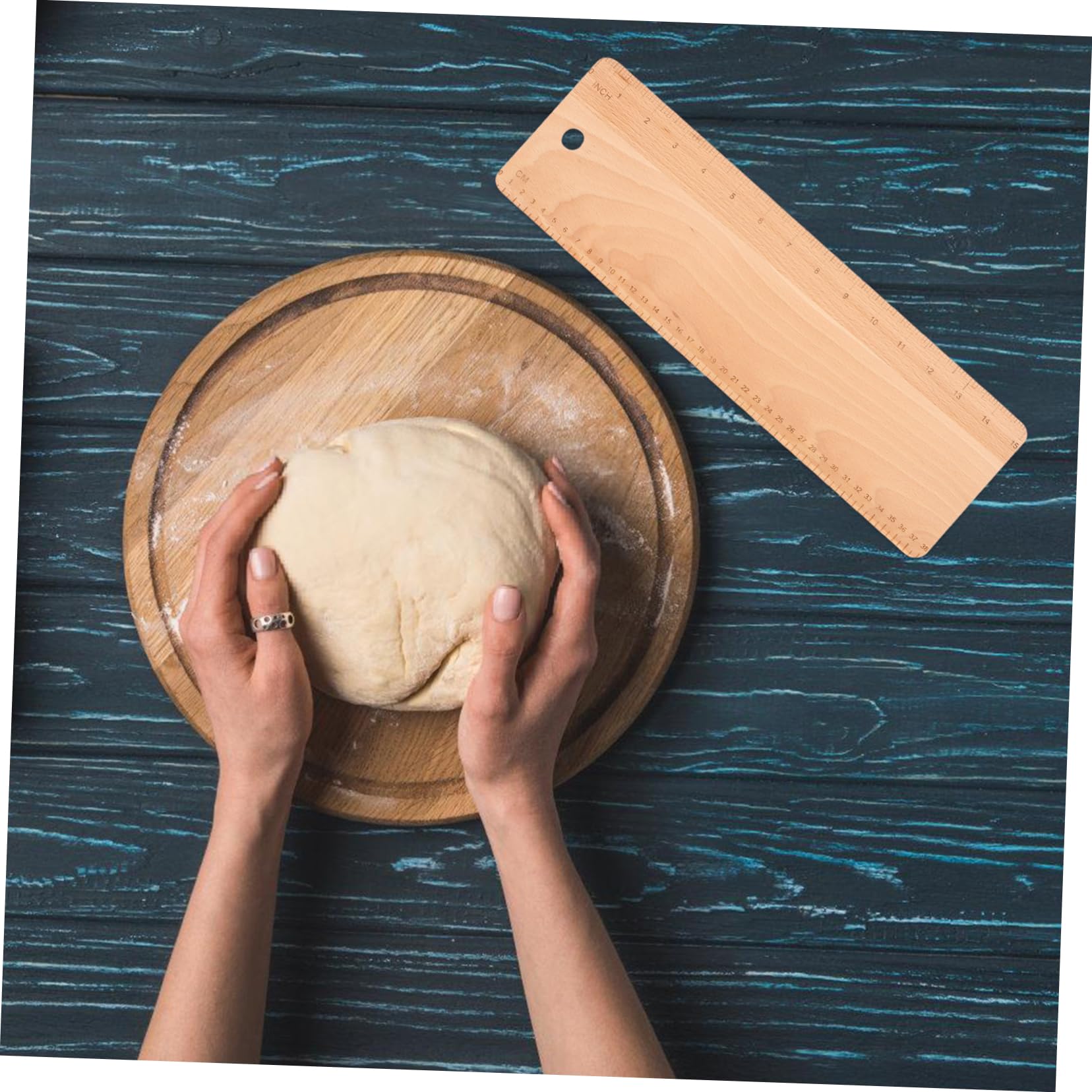 TIDTALEO Planche De Transfert Pour Pâte À Pain Française Pelle À Bois Pour Baguette Surface Lisse Facile À Nettoyer 38.00 X 12.00 X 0.50 Cm Pour Boulangerie Et Cuisson Maison