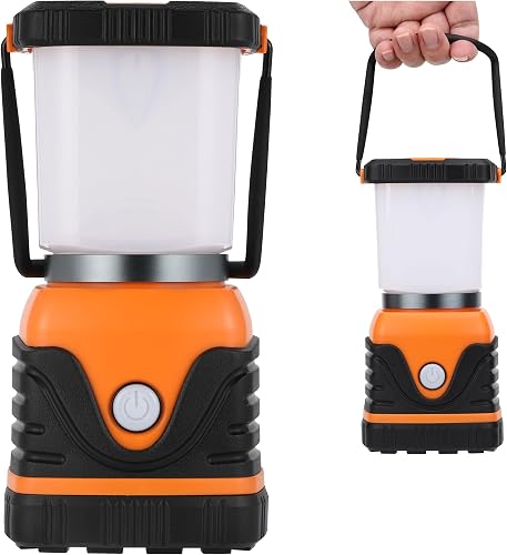 FORA Lanterne Camping LED, 1000 lm, ABS, Orange