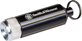 Smith & Wesson Galaxy Micro Ray Flashlight with Keychain Ring and Waterproof Construction for Survival, Hunting and Outdoor, Black (1074564)