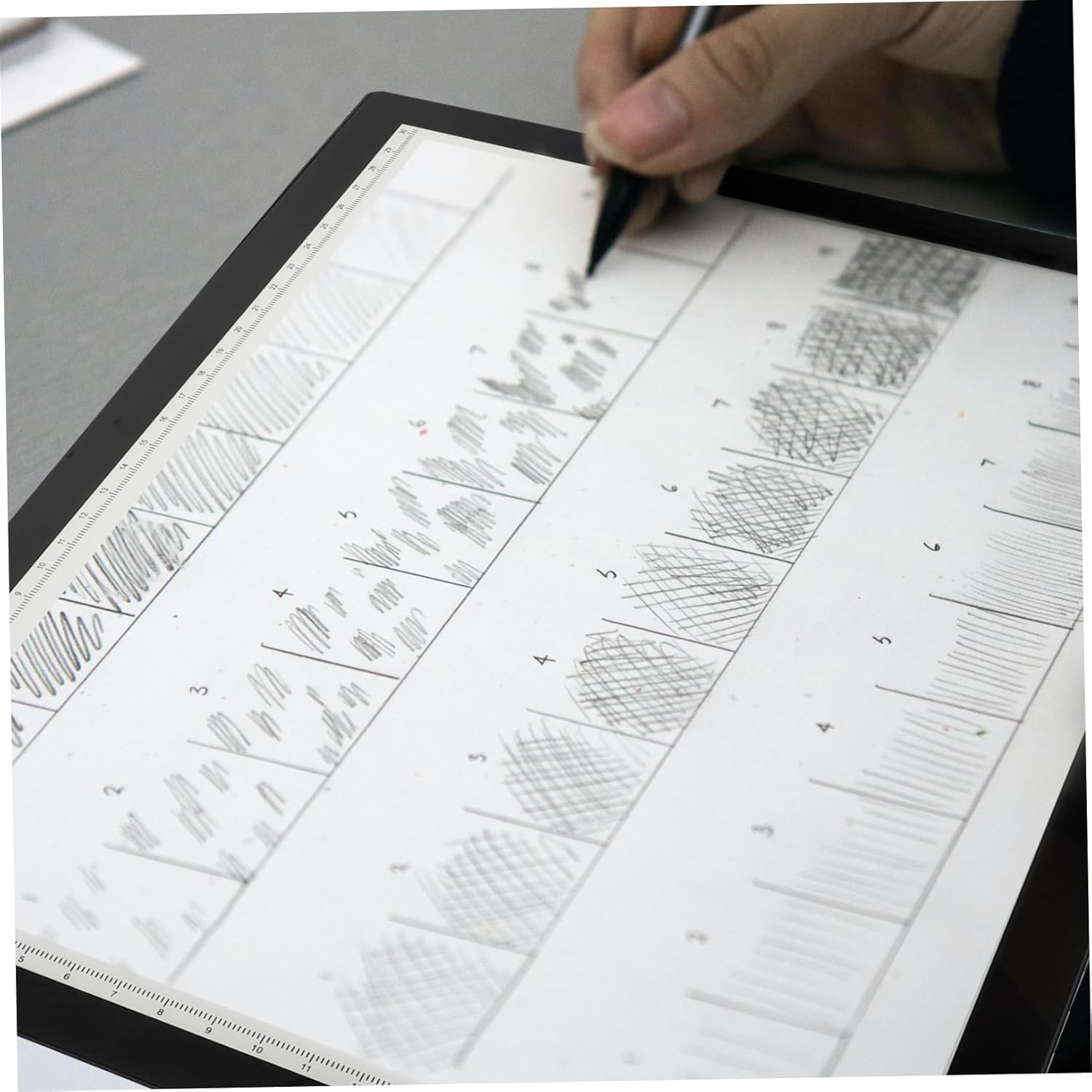 TEHAUX Tracing Board with Brightness USB Rechargeable Copying Pad for Artists Sketching and Animation Portable and Energy Efficient Sketching Tool