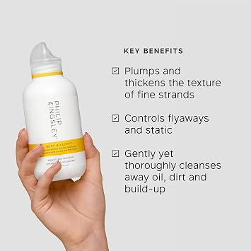 Philip Kingsley Bodybuilding schwereloses Shampoo Volumenshampoo für feines schlaffes flaches fliegendes Haar Spendet Feuchtigkeit verdickt hebt und verleiht Volumen und Glanz ca. 250ml