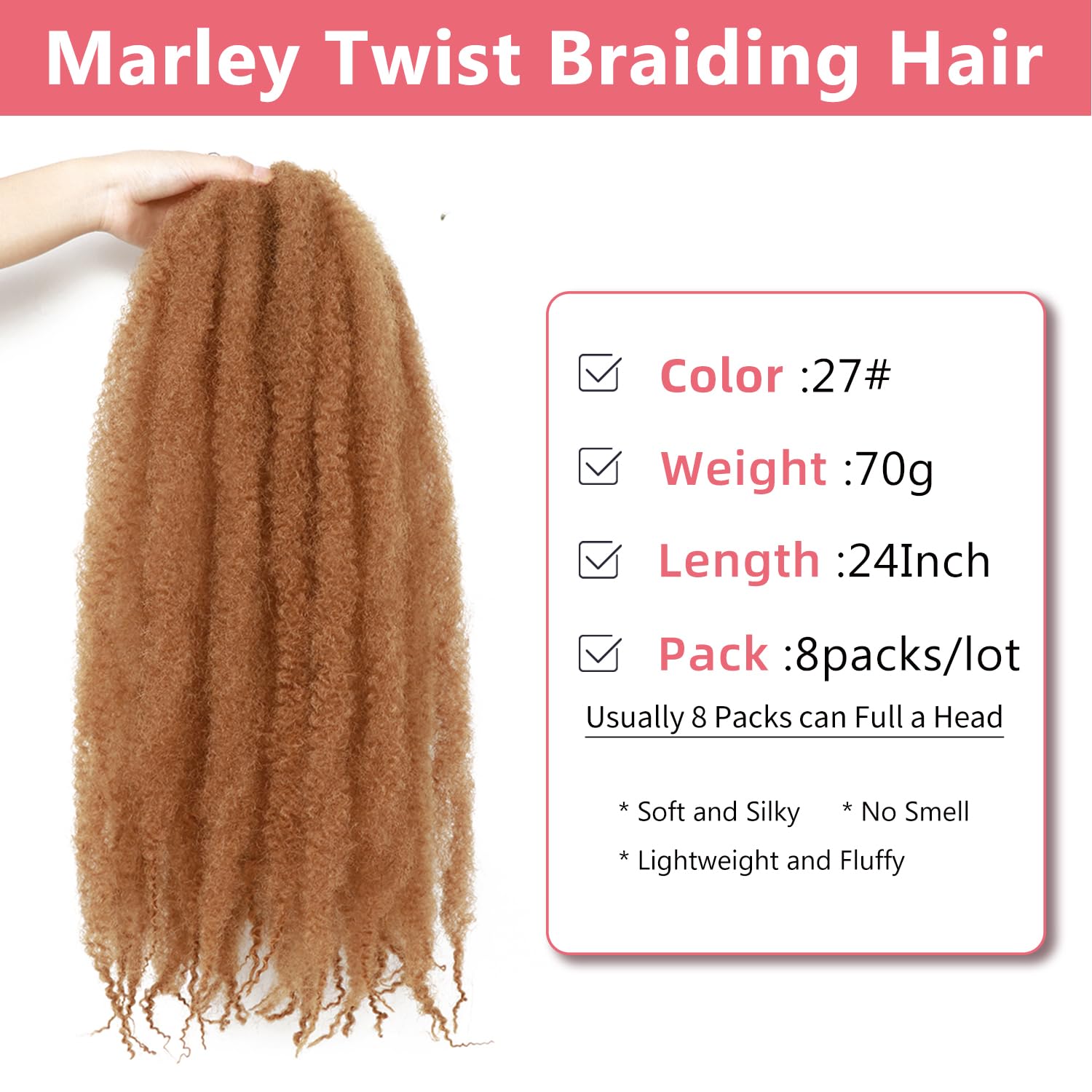 Marley Twist Braiding Hair Soft Synthetic Fiber