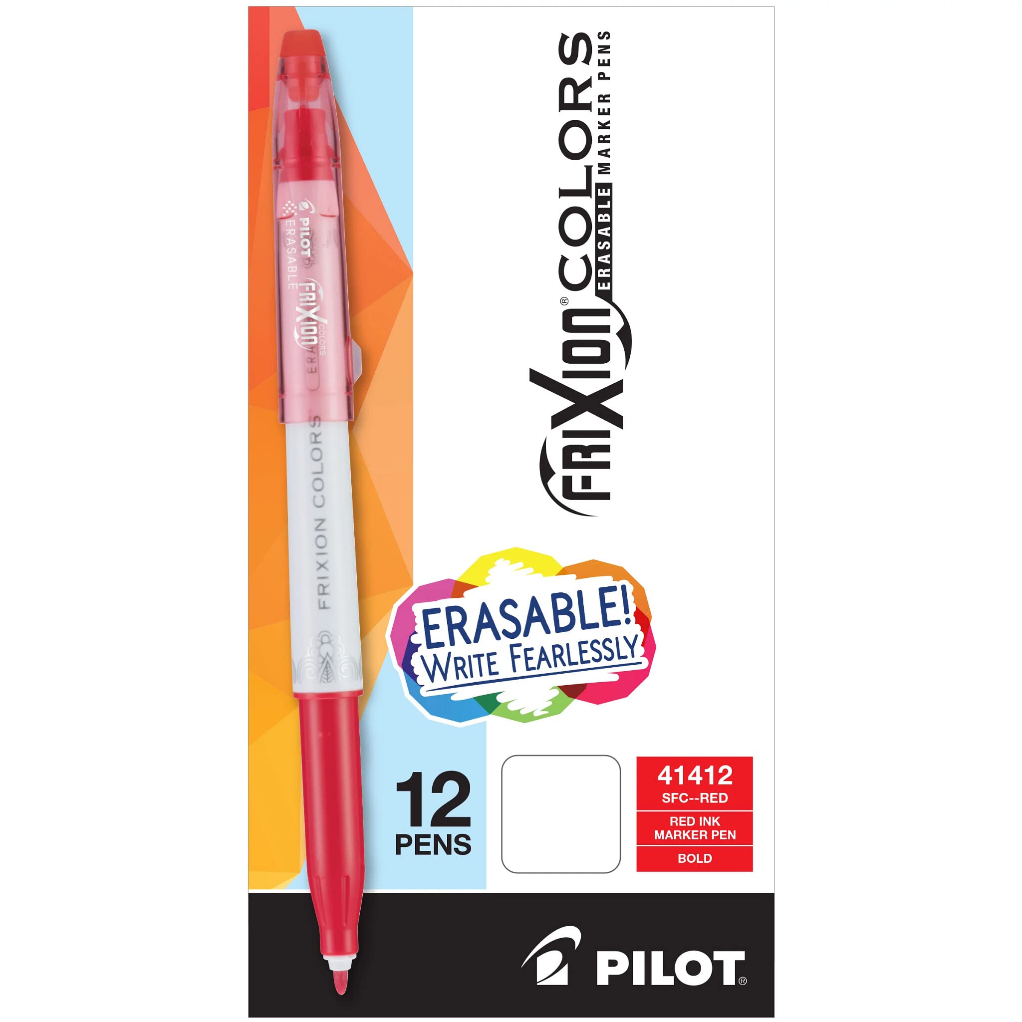 フリクションマーカーペン Amazon | パイロット フリクションカラー 消せるマーカーペン 太字(1