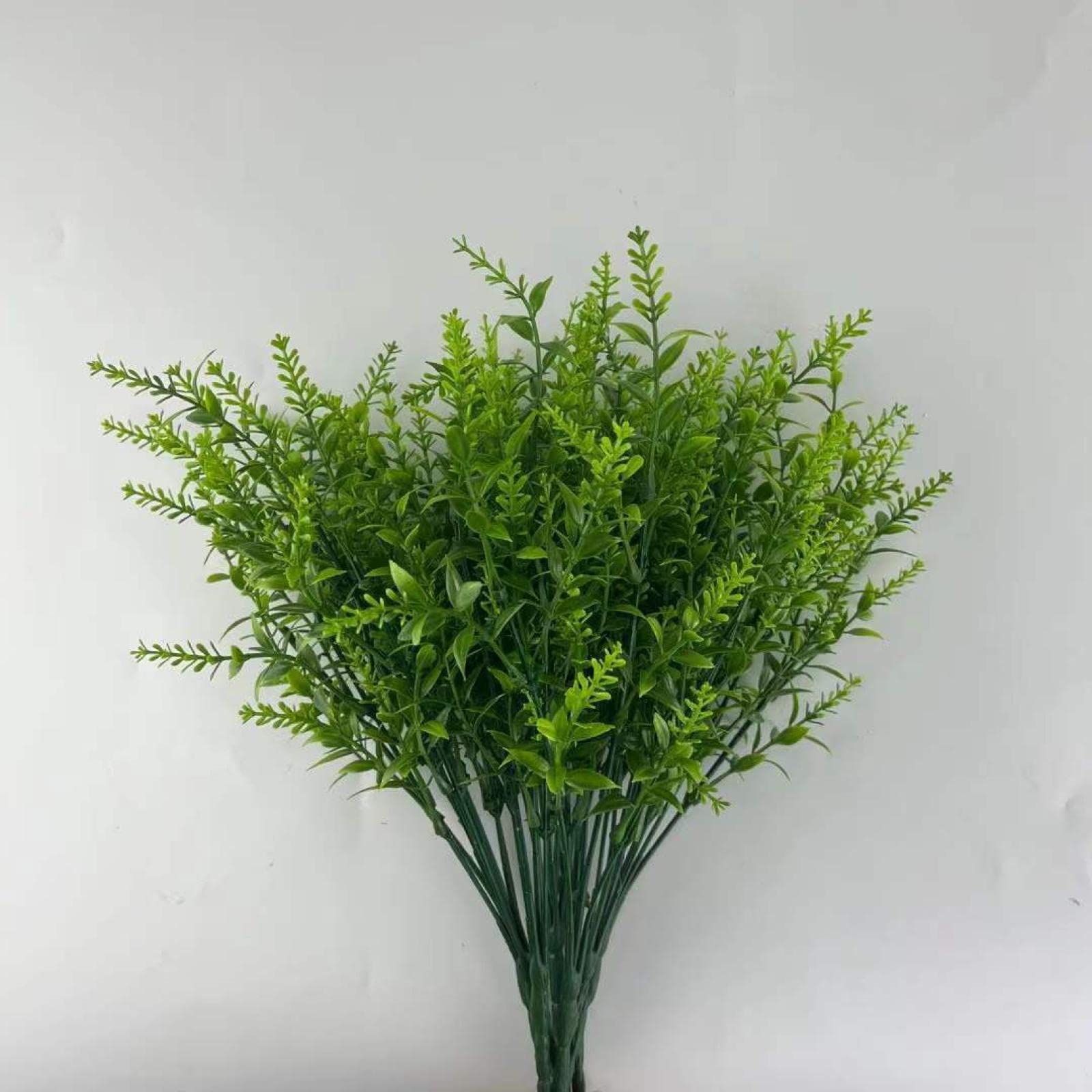 GJGHKLHL artificial flowers， Artificial Green Plants Flowers Plastic Lavender Fake Home Wedding Outdoor Balcony Black/122(Green)