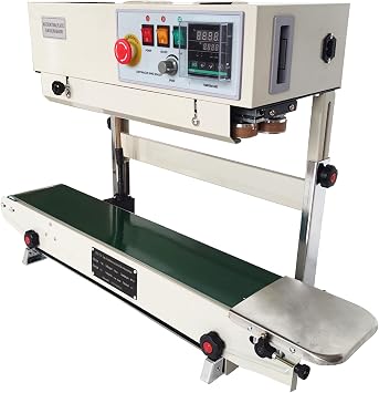 Continuous Band Sealer Digital Display Continuous Sealing Machine FR-770 Vertical Plastic PVC Bag Band Sealing MachineFR770 Vertical Digital Display