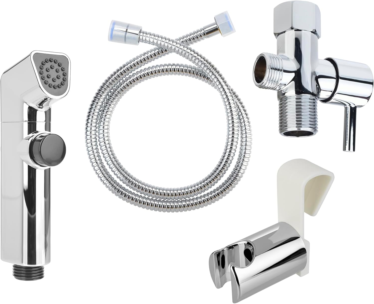 Brondell LES-30 Silver Toilet-Mounted Handheld Bidet Sprayer