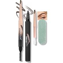 Anglicolor Brow Pen Set Long-Wear,Refill + Quick-Fill Brush, Microblading Effect, Natural Hair-Like Arches 01 Light Brown