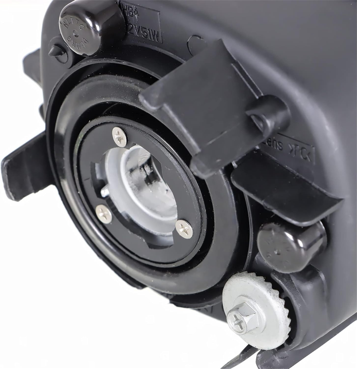 munirater 1 Pair of Front Bumper Chrome Fog Light with Bulb Replacement for Lexus ES350 2007-2009