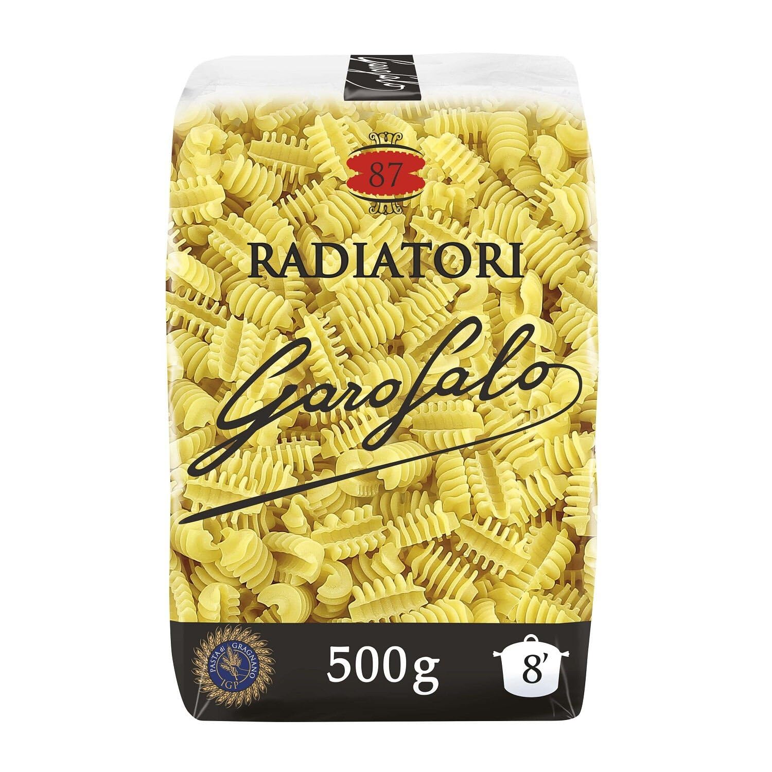 GAROFALO – Pâtes Radiatori Authentiques, Texture Ondulée pour Sauce Parfaite (Paquet 500g) - Lot de 4 - vendu par Lot