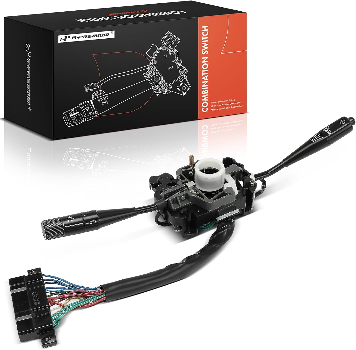 A-Premium Turn Signal Switch, Windshield Wiper, Headlight Dimmer Multifunction Switch Compatible with Toyota Corolla 1980-1983, Pickup 1982-1983, Replace# 1S3127