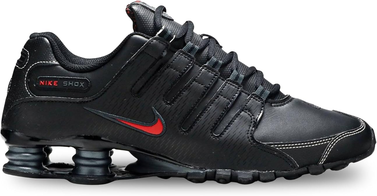 Tênis de corrida masculino Nike Shox NZ, Black/Varsity Red/White