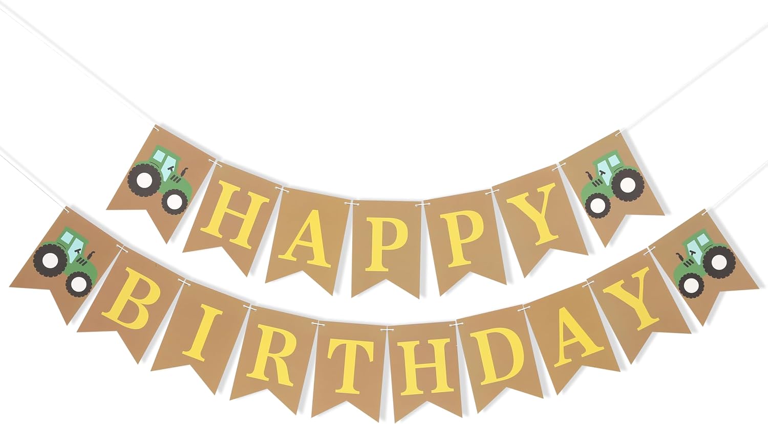 Tractor One Happy Birthday Banner,Tractor First/1st Birthday Party Decor