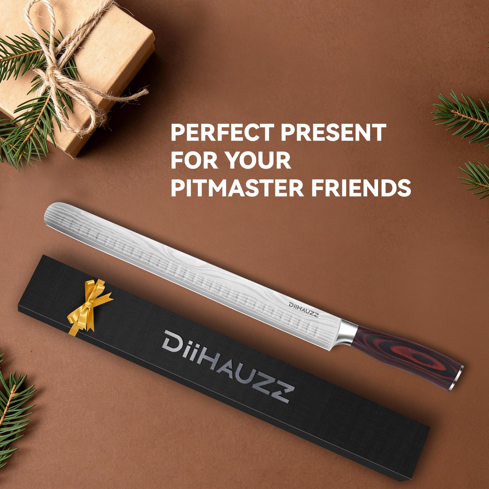 DiiHAUZZ Brisket Slicing Knife, 12 Inch Carving Knife for Meat Cutting — Amazon image 8