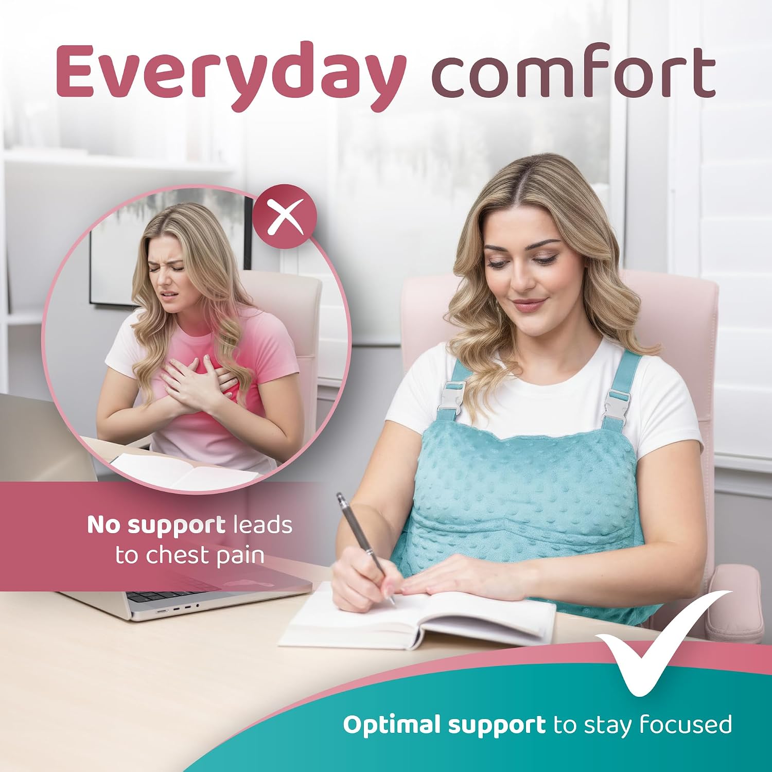 Zomaple Post Mastectomy Pillow Post Surgery – Post-Op Essentials, Breast Augmentation/Reduction & Mastectomy Recovery Supplies – Washable Cover for Comfort & Support