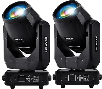 250W 8R Sharpy Beam Moving Head DJ Light, 8+48 Prism, DMX512-2Pack