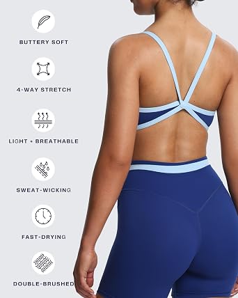 Aoxjox Women's Color Block Blair Bra