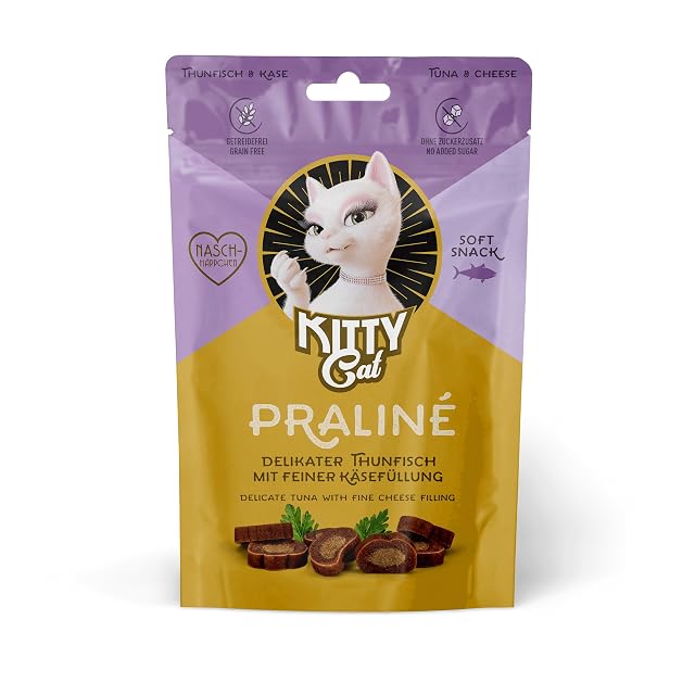 KITTY Cat Praliné de atún y Queso, 50 g, golosinas Suaves para Gatos