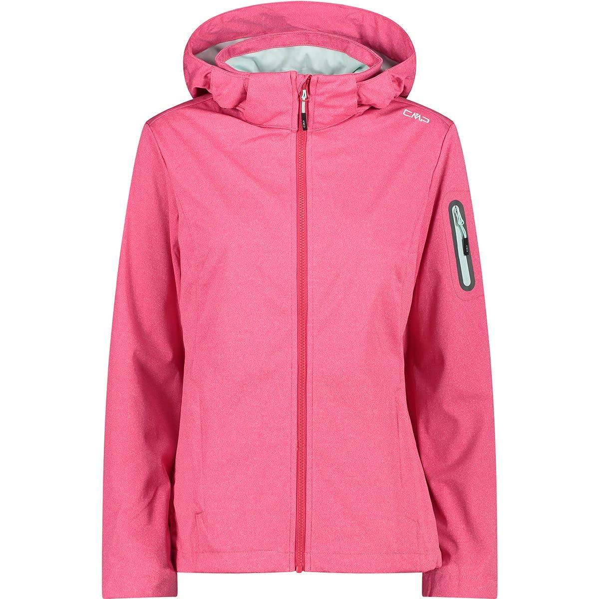 CMP Lightweight, windproof and waterproof softshell melange jacket WP 8,000, Woman, Strawberry Mel., 52