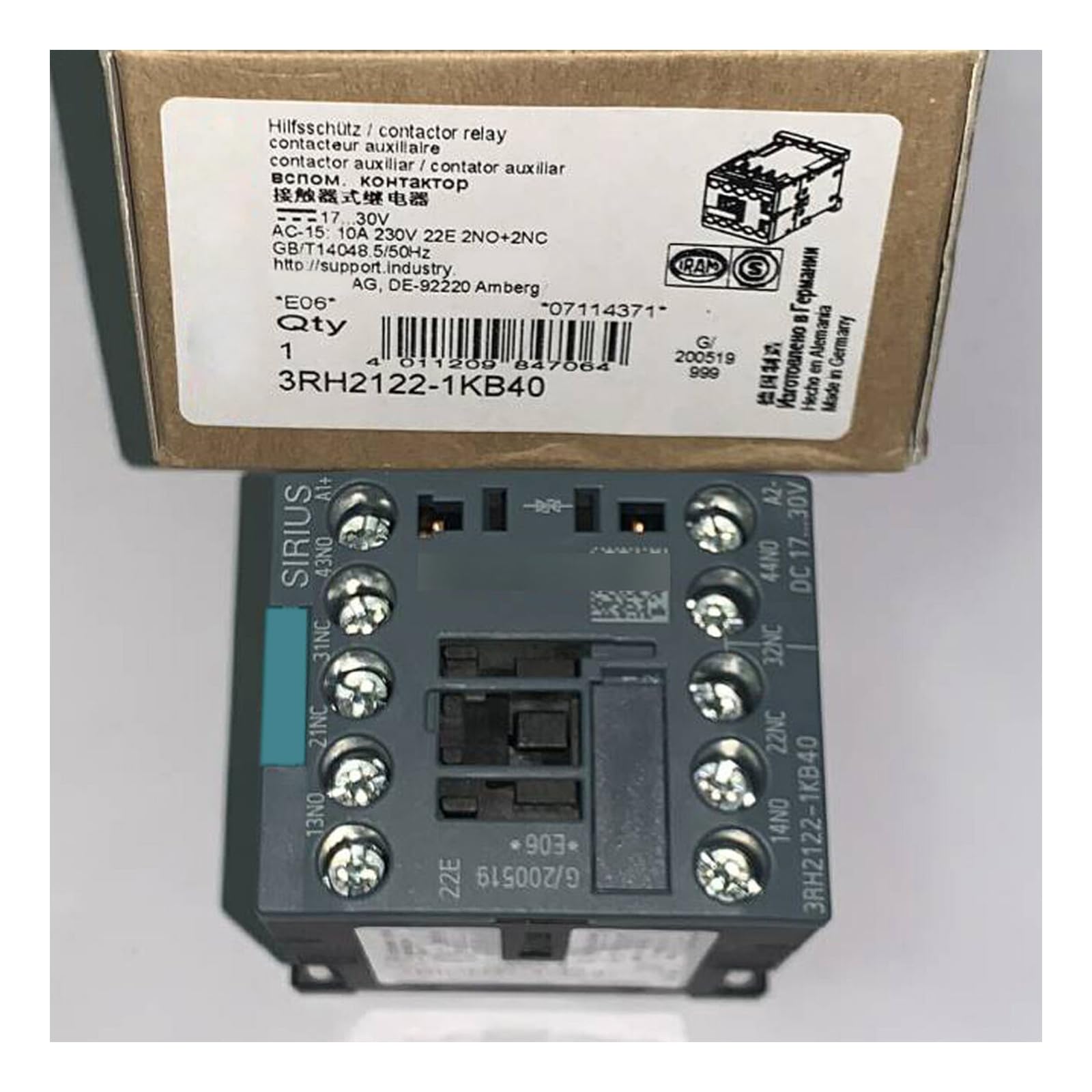 3RH21221KB40 module de relayage neuf pour maintenance d'armoire électrique
