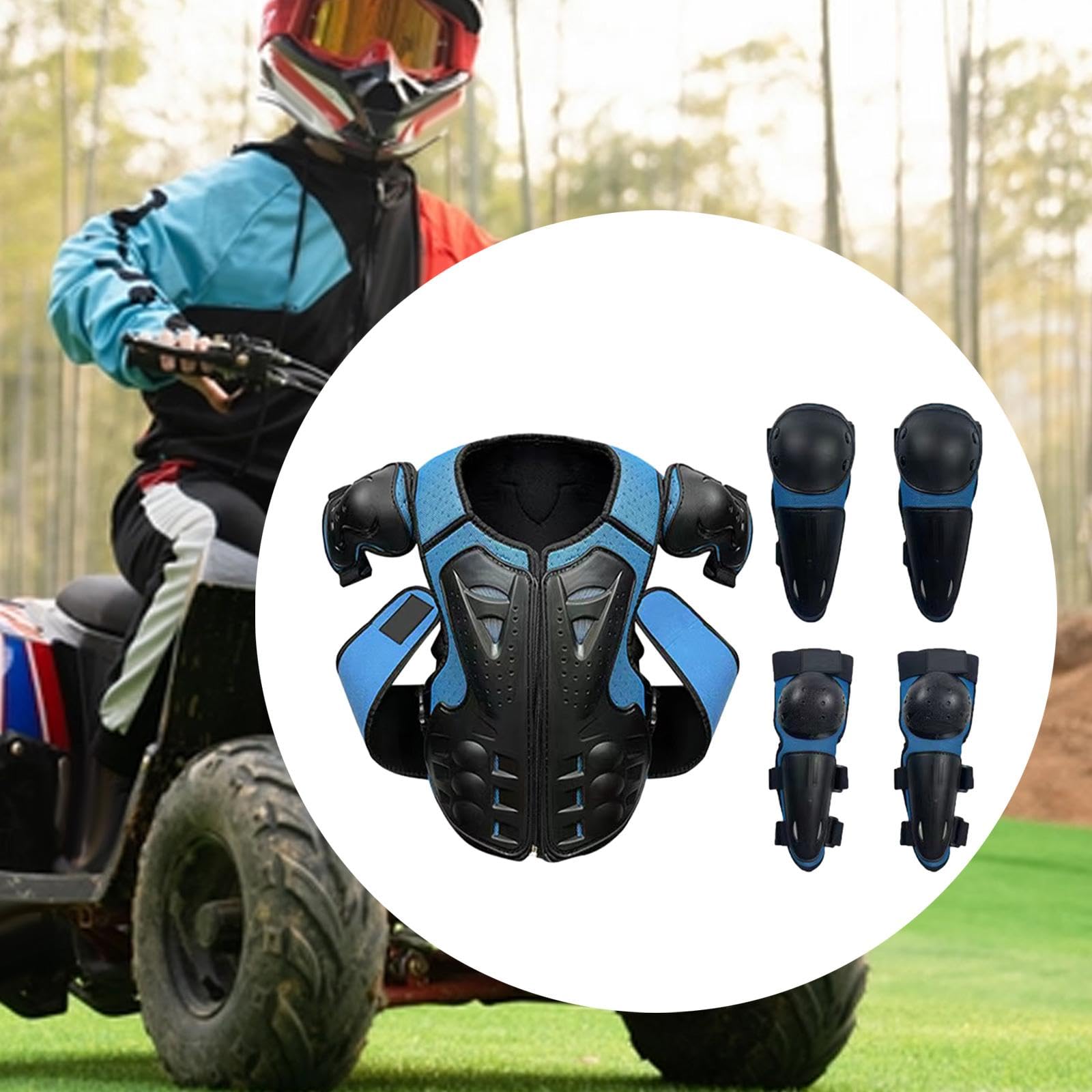 Attrezzatura per Moto da Cross per Bambini, Attrezzatura da Motocross, Protezione per Il Torace, Attrezzatura Protettiva per Moto, per Bambini Piccoli
