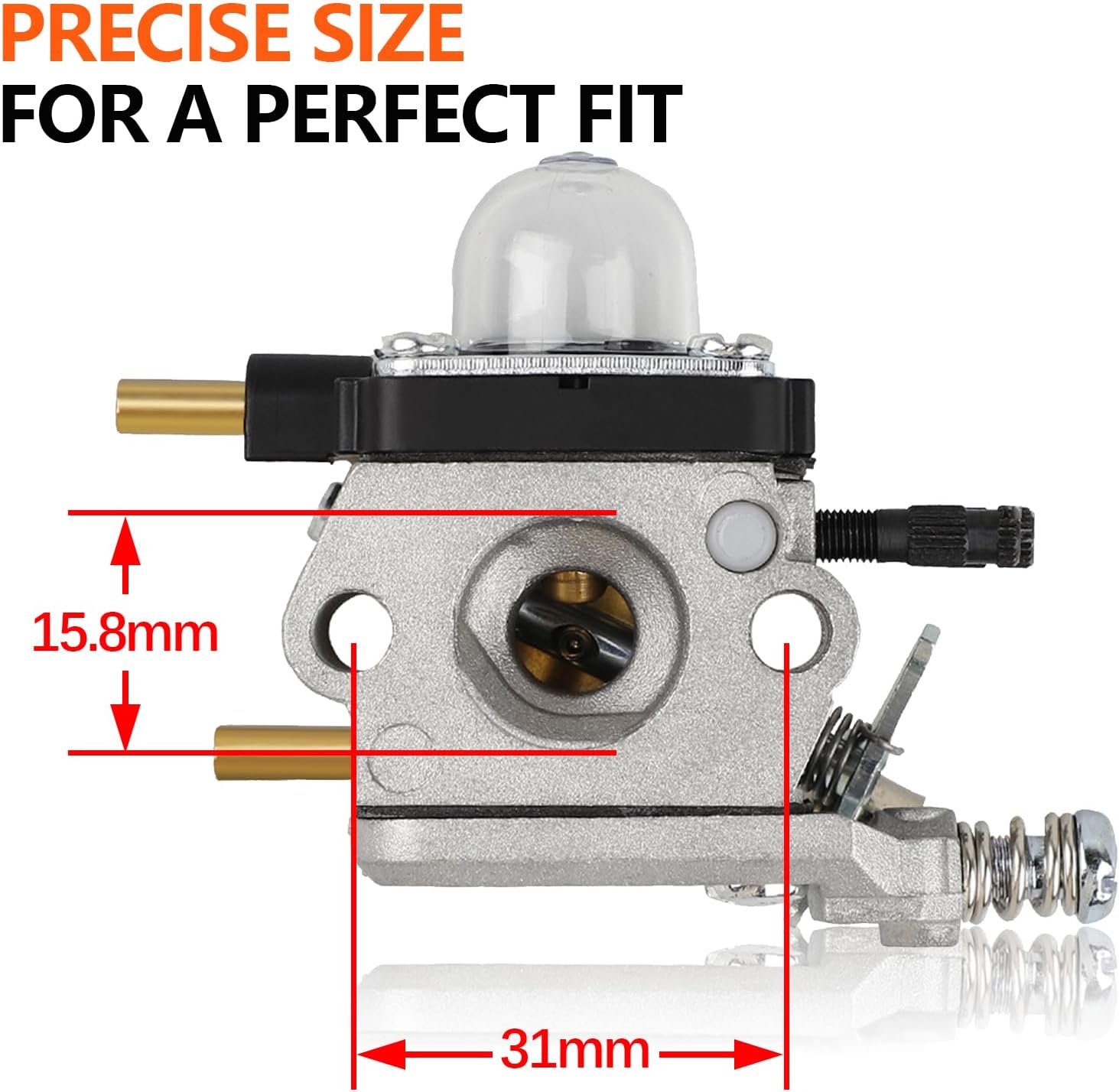Huztl Carburetor for Mantis Tiller 7222M 7222 7222E 7225 7230 7234 7240 7920 7924 C1U-K54A Carb for Echo TC-210 HC-1500 Cultivator Parts