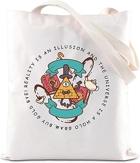 TGBJE Cartoon TV Series Inspired Tote Bag Bill Cipher Fans Gift Bill Cipher Merchandise Shopping Bag Cartoon Movie Gift