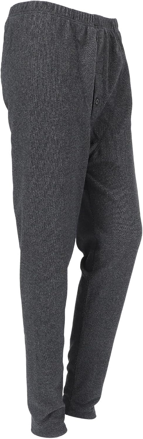 Men's Thermal Underwear Bottoms Black Dual Layer Base Layer Pants