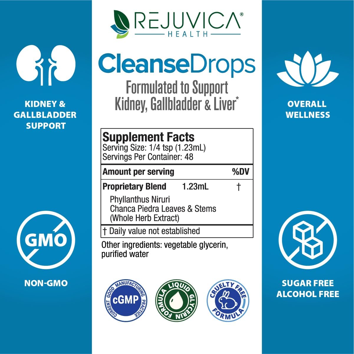 Cleanse Drops - Advanced Kidney & Gallbladder Cleanse Support Supplement - Liquid Delivery for Better Absorption - Chanca Piedra Used in Amazonian Rainforest - Image 7