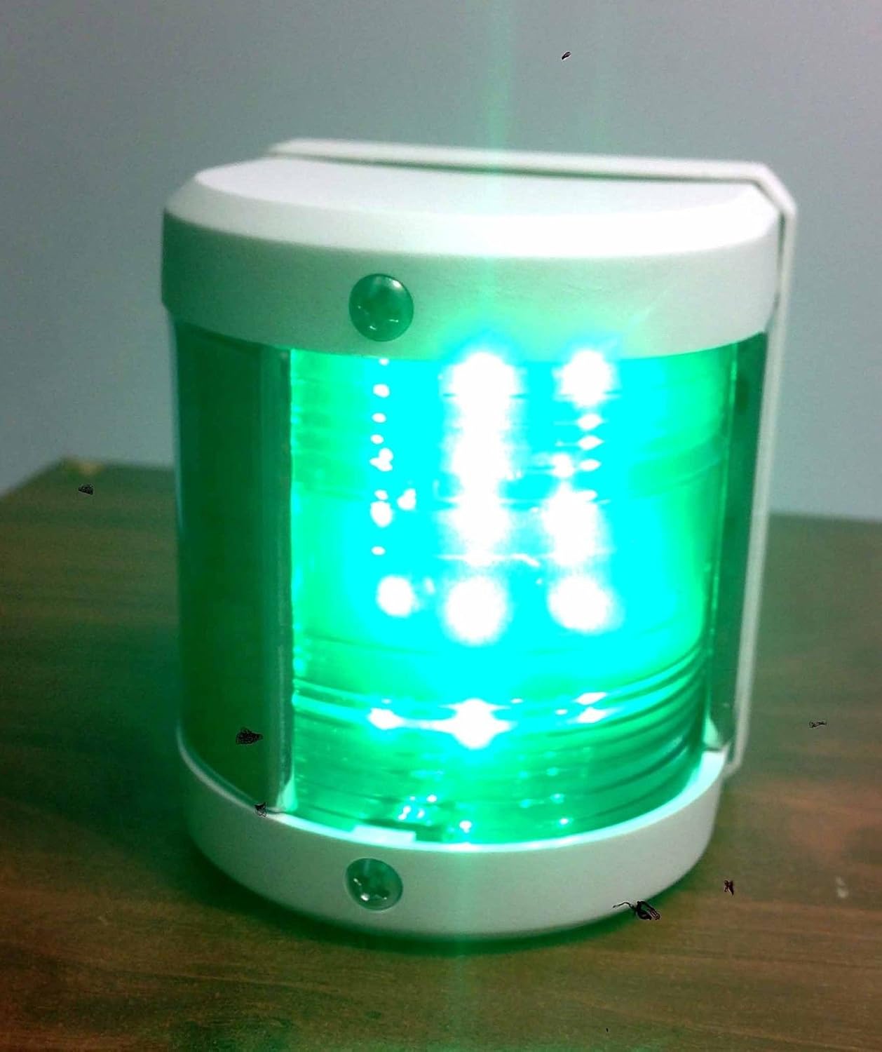 Pactrade Marine Boat Green Starboard And Red Port Side LED Navigation Light - White