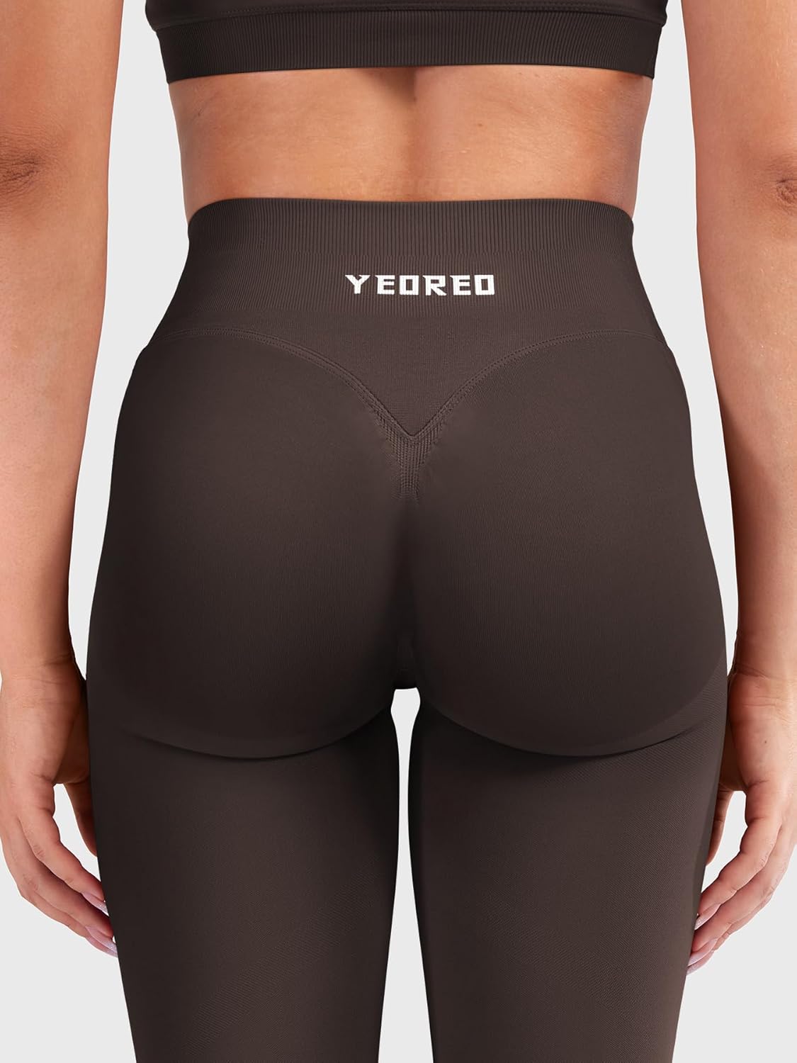 YEOREO Butt Lifting Leggings for Women Seamless Hidden Scrunch Workout Leggings 24" Baderiy Gym Yoga Booty Pants - Image 5