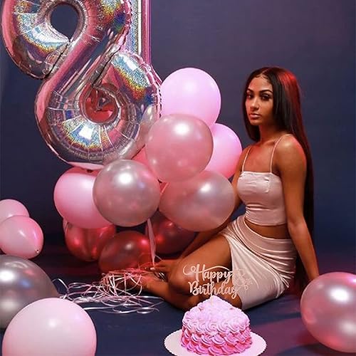 Miniatura 243 de Rsstarxi Paquete de 24 adornos rojos para cupcakes para el día de San Valentín con purpurina de corazón dulce para cupcakes, decoración de pasteles