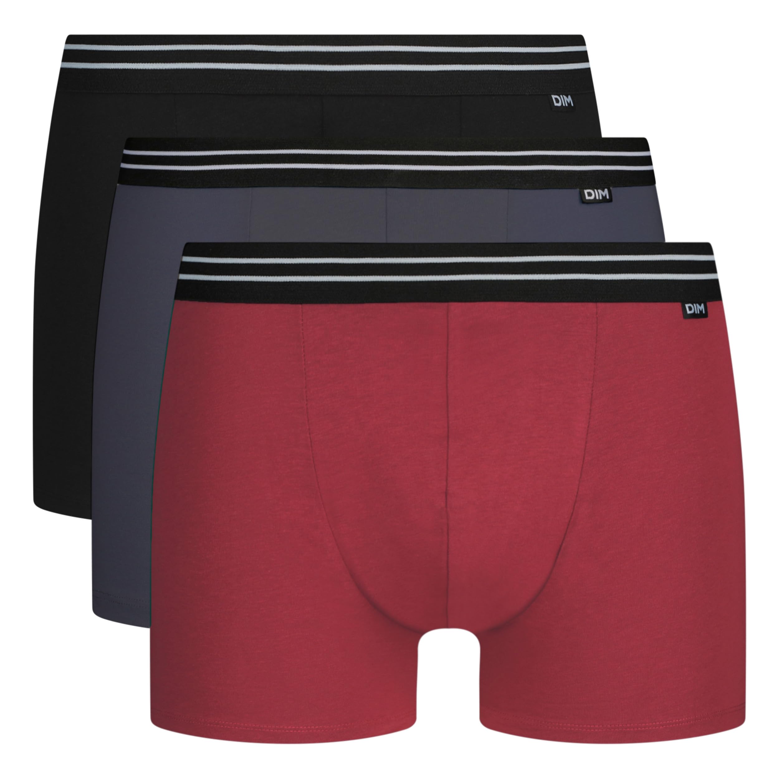 DIM Men's Stretch Cotton Boxer EcoDIM x3 | Daily Comfort | Label-Free | Affordable Quality