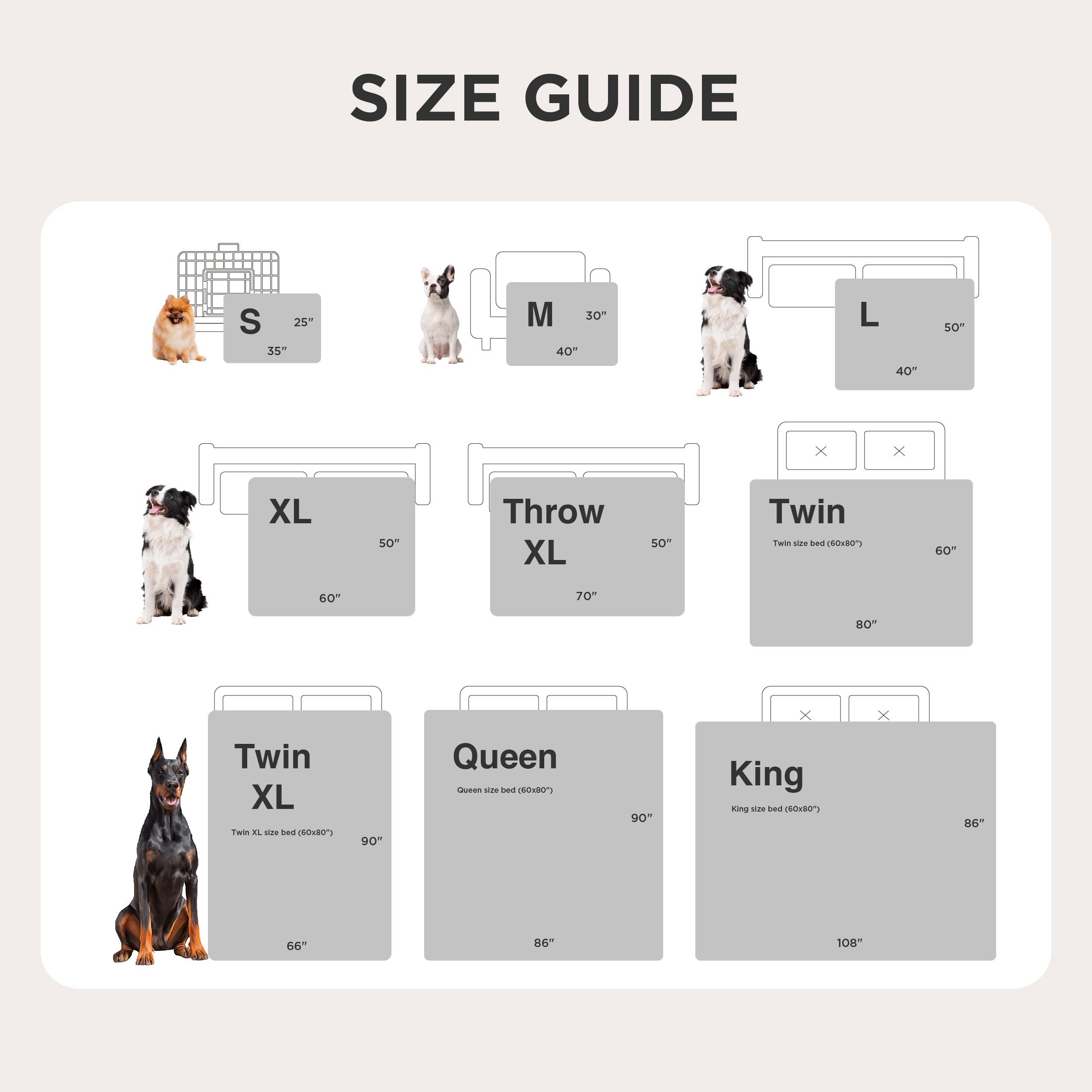 Manta impermeable para la intimidad de la cama, manta impermeable de forro polar Sherpa para perros grandes, mantas para mascotas para cama/sofá, protector de muebles reversible de felpa suave 6