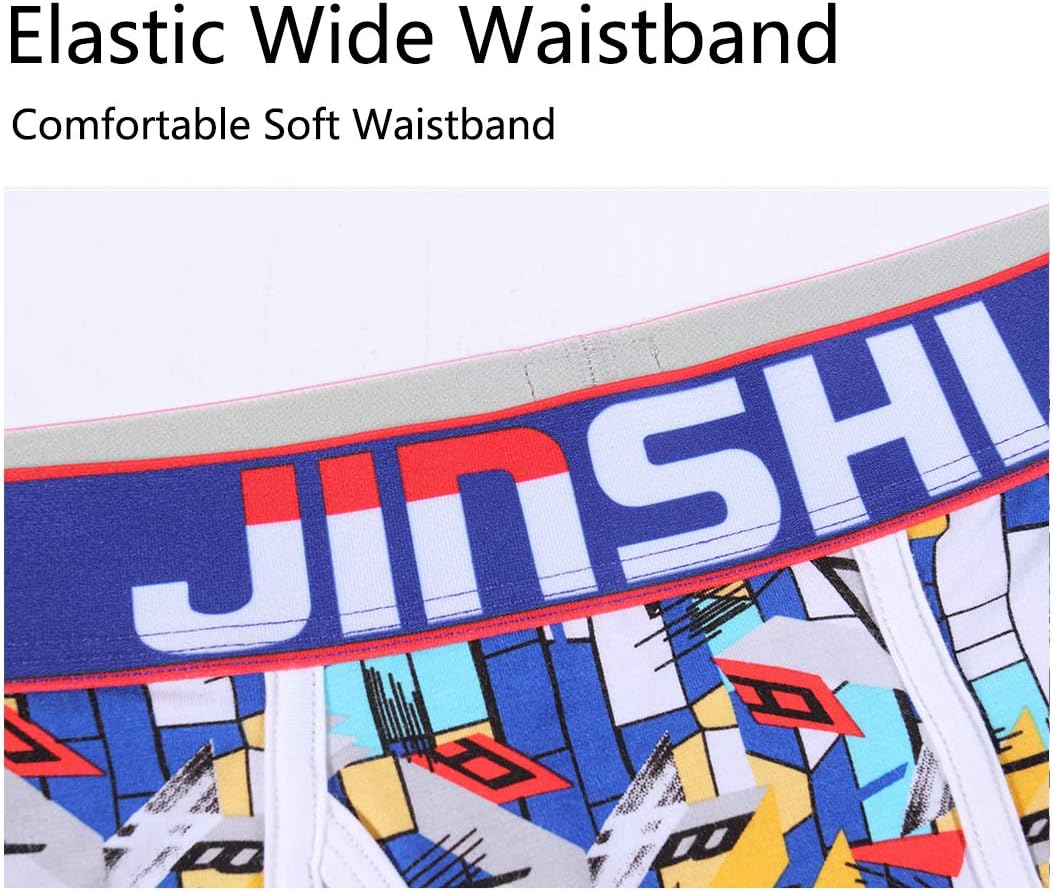 JINSHI Men's Underwear Long Boxer Briefs Underpants The Boxer for Men Breathable Bamboo Viscose Pack - Image 4
