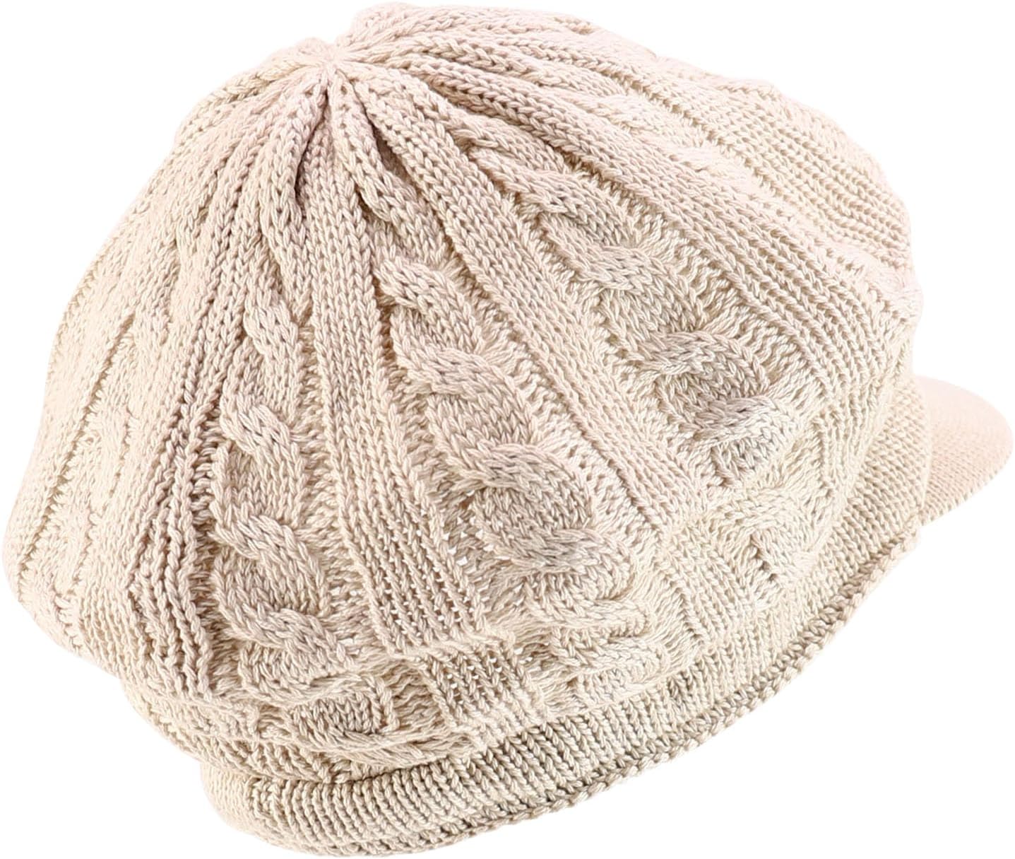 Armycrew Knit Summer Newsboy Hat - Image 3