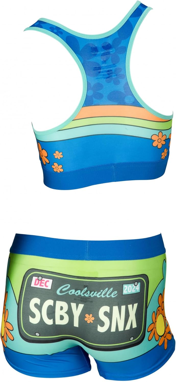 Coco Brands Scooby-Doo Mystery Machine License Plate Bra and Boy Short Panty Set