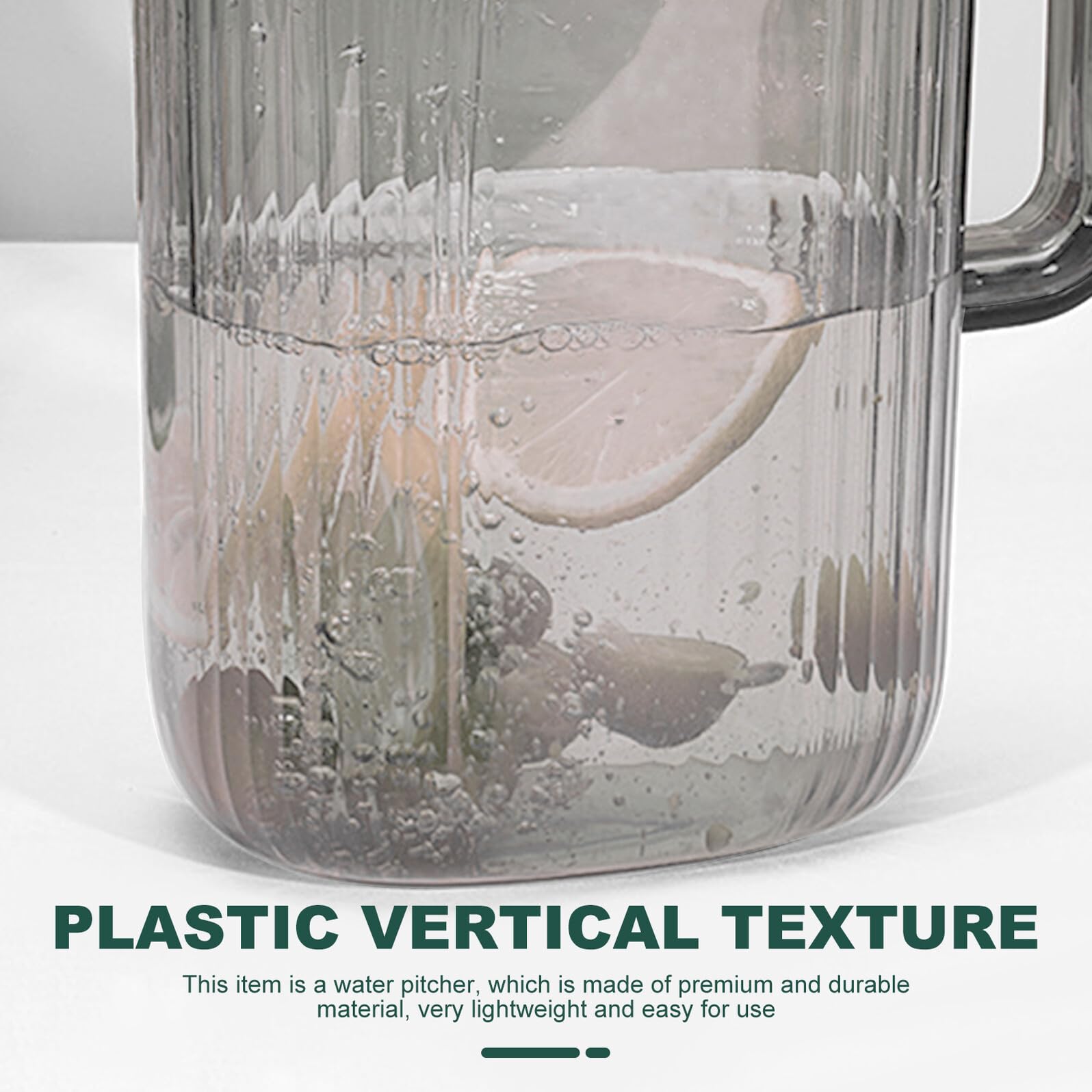 Jarra para Beber Agua Fría 2.5l de Plástico Apto para Alimentos, Hervidor Doméstico Portátil para Hogar y Oficina, Contenedor de Bebidas para Refrigerador y Cocina