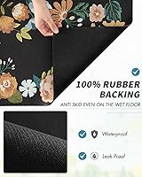 Vista 4 de AMOAMI Tapete de café absorbente con parte trasera de goma para secar platos para encimera de cocina, accesorios de bar para debajo de la cafetera