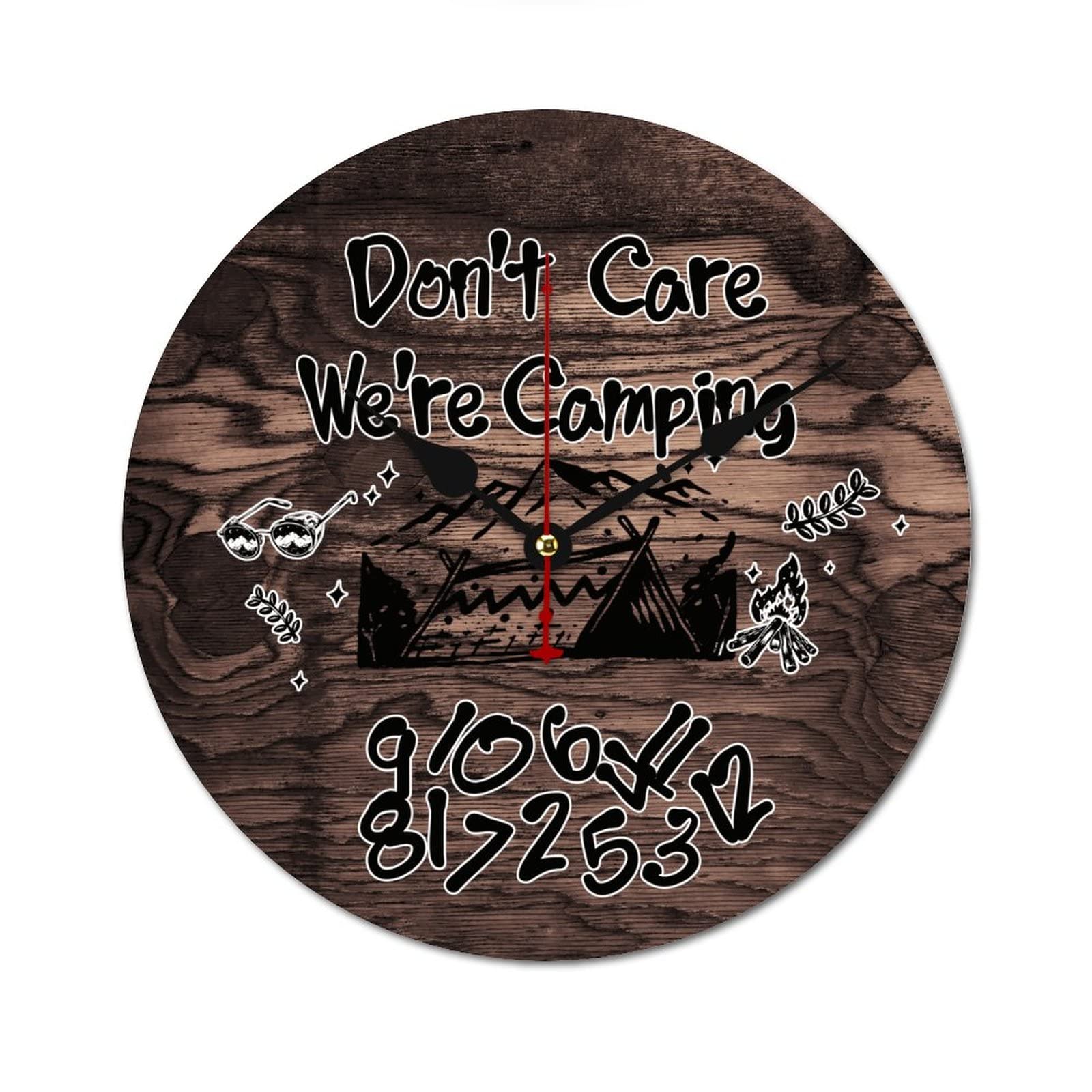 Horloge murale rustique pour salon de camping-car et chalet